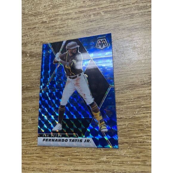 2021 Fernando tatis jr panini mosaic #123 blue great condition - Picture 1 of 4